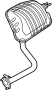 Image of Exhaust Muffler (Right, Front, Rear) image for your 2012 Hyundai Tucson 2.4L A/T FWD GLS Sport Utility 