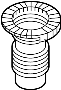 Image of Suspension Strut Bellows (Front, Upper) image for your 2013 Hyundai Santa Fe   