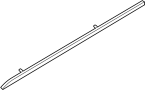 Image of Door Molding (Left, Front, Upper, Lower) image for your 2002 Hyundai Santa Fe  GLS Sport Utility 