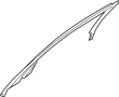 Image of Trim. Molding. (Right, Front, Rear, Upper). Door Trim Molding. Door. image for your 2023 Genesis GV60   