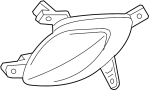 View Fog Light Trim (Left, Front) Full-Sized Product Image
