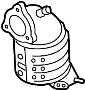 Image of Catalytic Converter image for your 2015 Hyundai Santa Fe Sport  Limited Sport Utility 