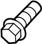 View Bolt. Shield. Heat. Fastener. (Upper) Full-Sized Product Image
