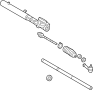 Image of Rack and Pinion Assembly image for your 2010 Hyundai Genesis Coupe 2.0L Theta M/T 2.0T Coupe 