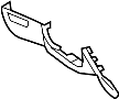 Image of Instrument Panel Knee Bolster (Left, Lower) image for your 2012 Hyundai Santa Fe 3.5L Lambda II V6 A/T AWD SE Sport Utility 