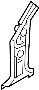 Image of Body A-Pillar (Right, Front, Lower) image for your 2007 Hyundai Elantra   