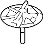 View Spare clamp. Spare Tire Bolt.  Full-Sized Product Image