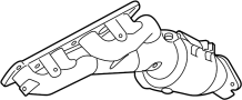 Image of Catalytic Converter with Integrated Exhaust Manifold (Left) image for your 2022 Genesis G90  Ultimate Sedan 