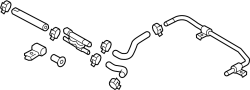 View Brake Vacuum Hose (Upper) Full-Sized Product Image 1 of 2