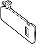 Image of Sun Visor (Left) image for your 2022 Genesis G70   