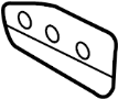 View Deflector. Rocker. Molding. (Right, Rear) Full-Sized Product Image 1 of 2