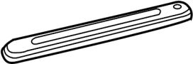 View RAIL. SUPPORT. Suspension Crossmember Reinforcement. Suspension Subframe Crossmember Brace.  Full-Sized Product Image 1 of 2
