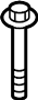 View Engine Mount Bolt (Front, Upper, Lower) Full-Sized Product Image