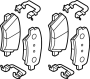 Image of Disc Brake Pad Set (Front) image for your 2013 Hyundai Tucson  GL Sport Utility 