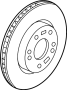 Image of Disc Brake Rotor (Rear) image for your 2016 Hyundai Genesis Coupe   