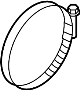 View Engine Air Duct Clamp (Rear) Full-Sized Product Image