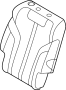 Image of Seat Back Cushion Cover (Right, Rear) image for your 2023 Genesis Electrified G80   