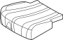 Image of Seat Cover (Right, Rear) image for your 2023 Genesis GV80   