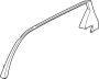 Image of Door Window Molding (Left, Rear, Upper) image for your 2024 Genesis GV80   