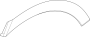 Image of Wheel Arch Molding (Left, Lower) image for your 2024 Genesis GV80  Prestige Signature Sport Utility 