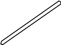 Image of Seal Strip Assembly - Hood Side. Sight shield Seal Strip. (Right) image for your 2002 Hyundai Accent   