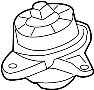 Image of Engine Mount (Left, Front, Lower) image for your 2011 Hyundai Sonata 2.4L Theta II - PZEV M/T GLS Sedan 
