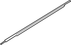 Image of Door Belt Molding (Left, Front, Upper) image for your 2010 Hyundai Genesis  3.8 Sedan 