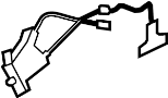 Image of Fuel Filler Door Release Cable image for your 2012 Hyundai Veloster  Base Hatchback 