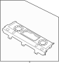 Image of Package Tray Trim (Front, Rear, Upper) image for your 2008 Hyundai Entourage   