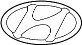 Image of Deck Lid Emblem (Rear) image for your 2010 Hyundai Sonata 2.4L M/T GLS Sedan 