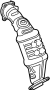 Image of Catalytic Converter (Right) image for your 2011 Hyundai Tucson  GL Sport Utility 