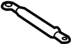 Image of Bracket. Muffler. Exhaust. Resonator. Support. (Rear). A component to which the. image for your 2012 Hyundai Tucson  GLS Sport Utility 