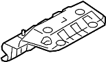 View Shield. Heat. Protector. Muffler. Exhaust. (Left, Rear) Full-Sized Product Image