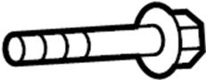 View Suspension Control Arm Bolt (Front, Rear, Upper, Lower) Full-Sized Product Image
