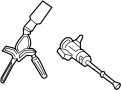 Image of Door Lock Cylinder (Left) image for your 2002 Hyundai Santa Fe  LX Sport Utility 