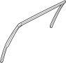 Image of Window Channel (Left, Rear, Upper, Lower) image for your 2020 Genesis G90 3.3L Lambda II V6 A/T AWD Premium Sedan 