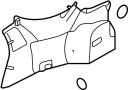 Image of Trunk Trim Panel (Left, Lower) image for your 2007 Hyundai Tucson   