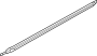 View Door Belt Molding (Left, Rear, Upper) Full-Sized Product Image 1 of 2