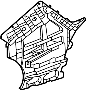 Image of Bumper Cover Bracket (Left, Rear, Upper, Lower) image for your 2021 Hyundai Veloster   