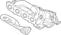 Image of Catalytic Converter with Integrated Exhaust Manifold image for your 2019 Hyundai Ioniq   