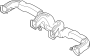 Image of Instrument Panel Air Duct (Rear) image for your 2001 Hyundai Elantra   