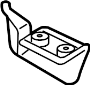 Image of Mud Flap (Right, Rear) image for your 2004 Hyundai Tiburon   