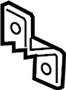 Image of Bumper Impact Bar Bracket (Rear, Lower) image for your 2001 Hyundai Sonata 2.5L V6 A/T GLS Sedan 