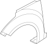 Image of Fender (Right) image for your 2017 Hyundai Veloster 1.6L A/T Turbo Hatchback 