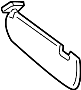 Image of Sun Visor (Right) image for your 2016 Hyundai Veloster   