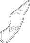 Image of Door Water Deflector (Right, Rear) image for your 2007 Hyundai Entourage   