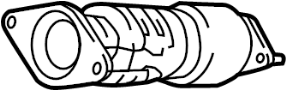 Image of Exhaust Pipe (Front) image for your 2015 Hyundai Veloster   