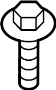 Image of Bolt. MOUNTING. LAMP. Daytime. Headlight. A threaded rod with a. image for your 2021 Hyundai Veloster N  Base Hatchback 