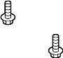 View Radiator Support Splash Shield Bolt (Front, Lower) Full-Sized Product Image