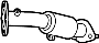 Image of Pipe. Exhaust. Muffler. Assembly. Intermediate. (Front). Exhaust Intermediate. image for your 2014 Hyundai Veloster   